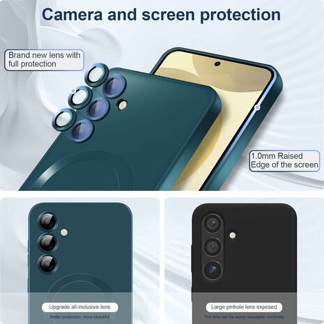 Samsung S24 - Donker Blauw - MagSafe Matte TPU