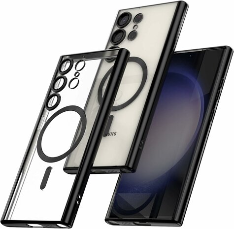 Samsung S24 Ultra Zwart - TPU Back Cover - Geschikt voor Magsafe