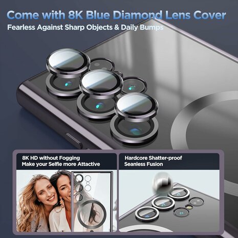 Samsung S24 Ultra Zwart - TPU Back Cover - Geschikt voor Magsafe