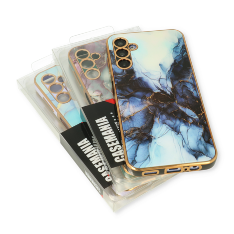 Samsung S24 Ultra Blauw - MagSafe TPU Marmer