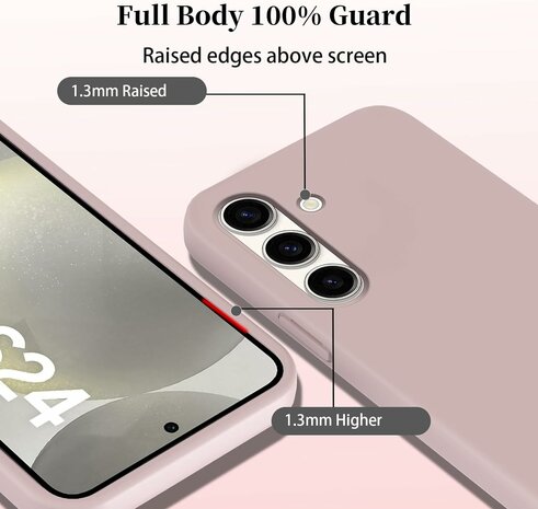 Samsung S24 - Roze - TPU Back Cover met Koord