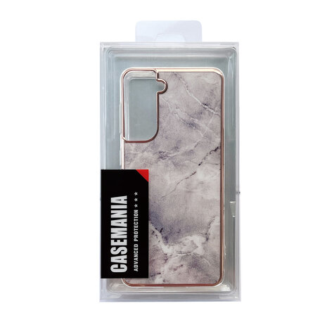 Samsung S24 Plus - Marmer Back Cover - Steen