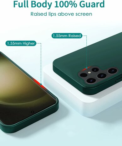 Samsung S24 Ultra - Groen - TPU Back Cover met Koord