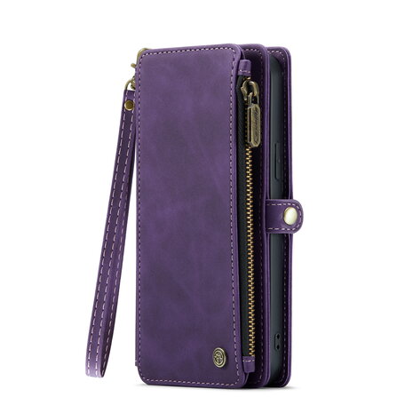 iPhone 15 Plus Deep Purple - MagSafe Book Case met Rits