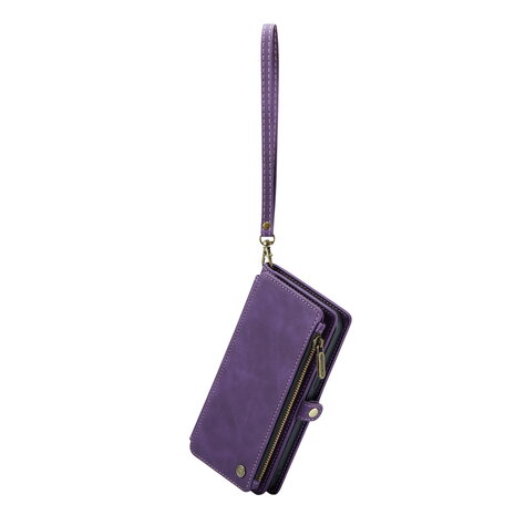 iPhone 15 Plus Deep Purple - MagSafe Book Case met Rits