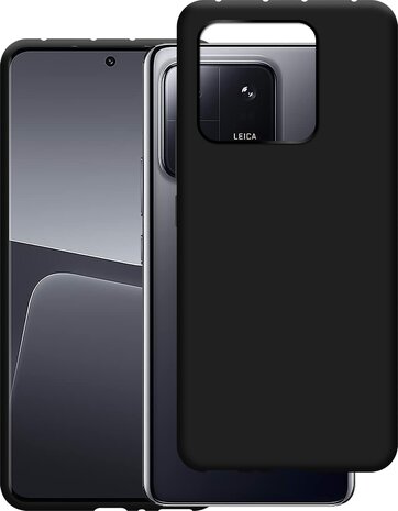 Xiaomi 13 - Siliconen Back Cover - Zwart