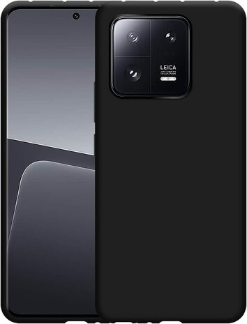 Xiaomi 13 - Siliconen Back Cover - Zwart
