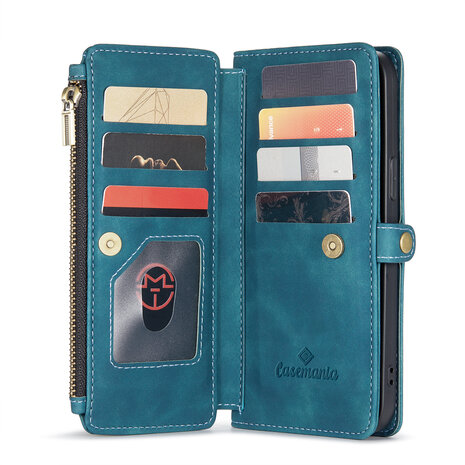 iPhone 15 Plus Emerald Green - MagSafe Book Case met Rits