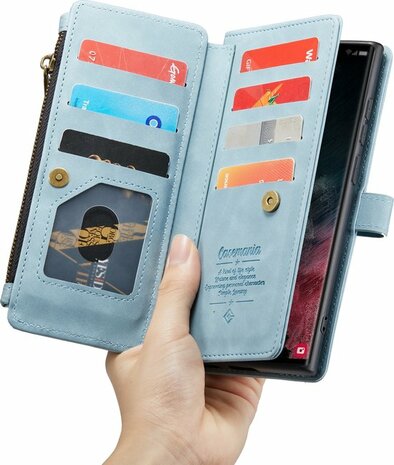 Samsung S23 Ultra Aqua Blue - Book Case met Rits