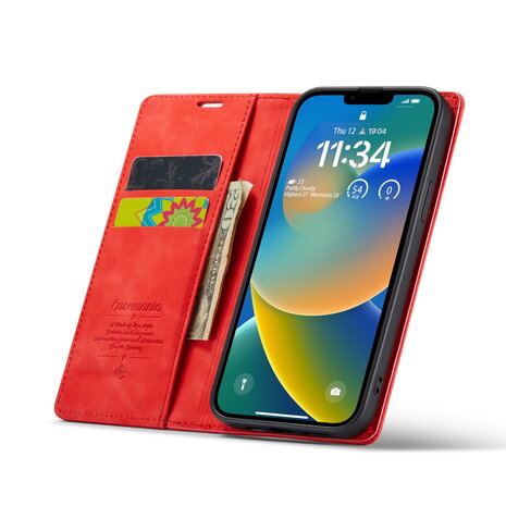 Samsung S23 Plus Crimson Red - Book Case