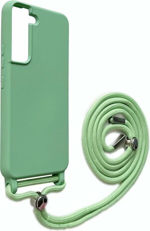 Samsung S22 Licht Groen - TPU Back Cover met Koord