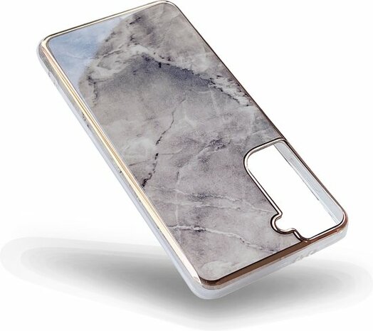 Samsung S23 - Marmer Back Cover - Steen