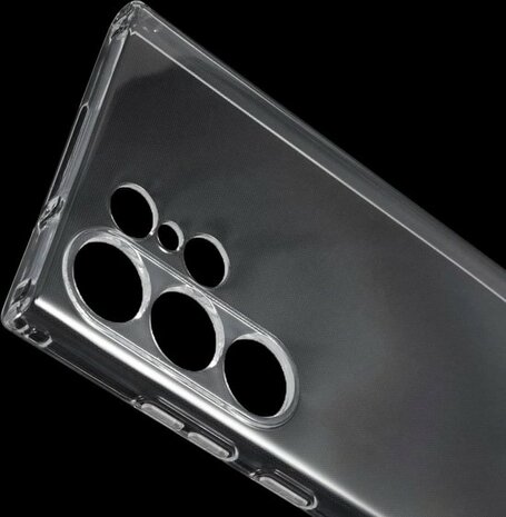 Samsung S23 Ultra - Siliconen Back Cover - Transparant