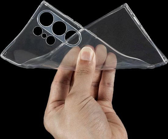 Samsung S23 Ultra - Siliconen Back Cover - Transparant