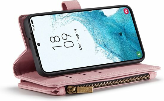 Samsung S23 Pale Pink - Book Case met Rits