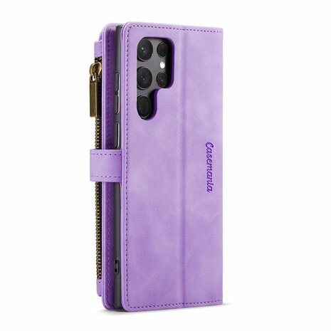 Samsung S23 Ultra Bright Lila - Book Case met Rits