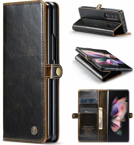 Samsung Z Fold 4 Rustiek Sienna Brown - Book Case