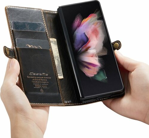 Samsung Z Fold 4 Rustiek Sienna Brown - Book Case