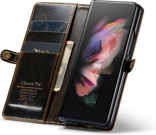 Samsung Z Fold 4 Rustiek Sienna Brown - Book Case