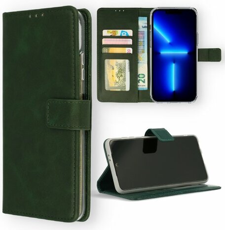 iPhone 14 Pro Max - Book Case - Groen