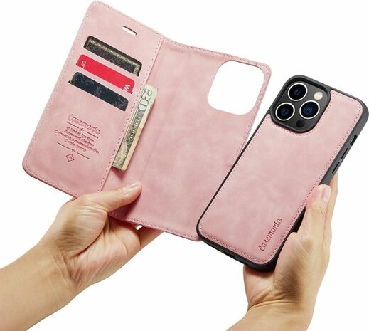 iPhone 14 Pro Pale Pink - 2 in 1 Book Case