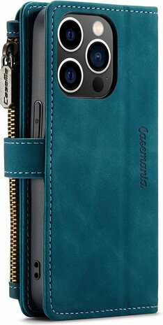iPhone 14 Pro Emerald Green - Book Case met Rits