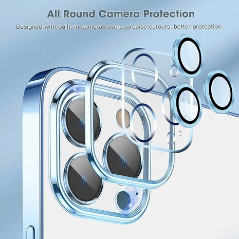 iPhone 14 Pro Blauw - TPU Back Cover Geschikt voor Magsafe
