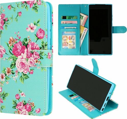 Samsung S23 Plus met Bloemen Print - Book Case