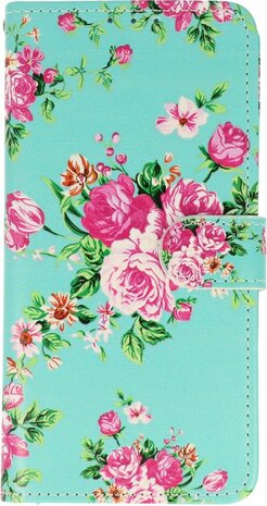 Samsung S23 Plus met Bloemen Print - Book Case