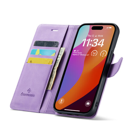 iPhone 15 Plus Bright Lila - 2 in 1 MagSafe Book Case