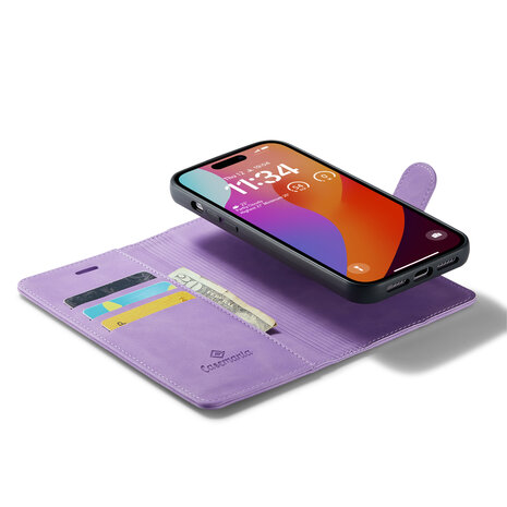iPhone 15 Plus Bright Lila - 2 in 1 MagSafe Book Case