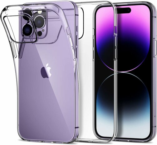 iPhone 15 Pro Max - HQ TPU Back Cover - Transparant