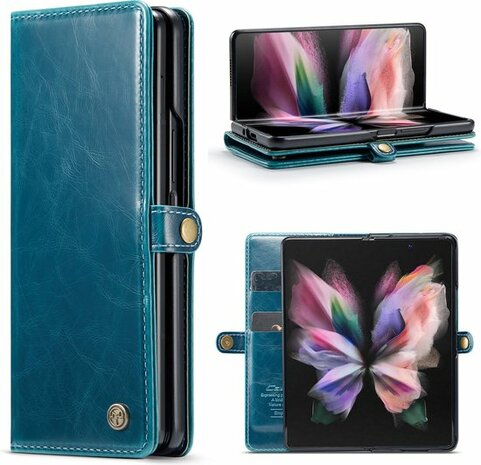 Samsung Z Fold 4 Rustiek Emerald Green - Book Case