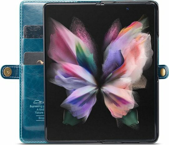 Samsung Z Fold 4 Rustiek Emerald Green - Book Case