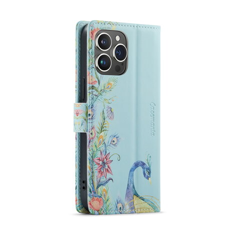 iPhone 14 Pro met Pauw Print - Book Case