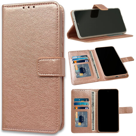 iPhone 15 Pro - Book Case - Rosegoud