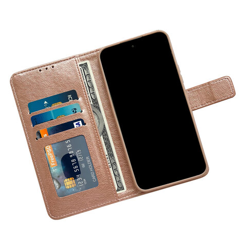 iPhone 15 Pro - Book Case - Rosegoud