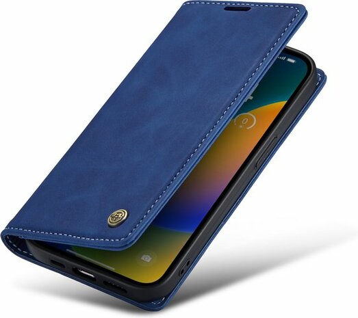 iPhone 14 Pro Navy Blue - Book Case