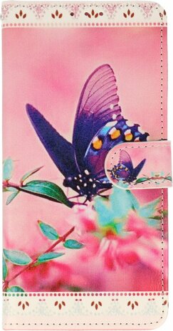 Samsung S23 met Vlinder Print - Book Case