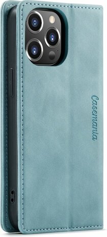 iPhone 12 Pro Max Aqua Blue - Book Case