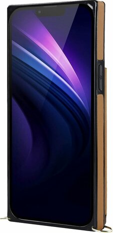 iPhone 14 Plus Bruin - Back Cover met Koord