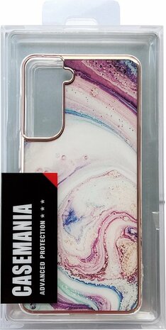 Samsung S21 FE - Marmer Back Cover - Twister