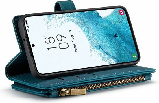 Samsung S22 Plus Emerald Green - Book Case met Rits