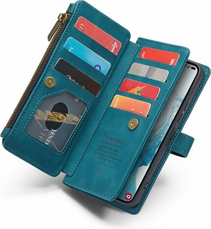 Samsung S22 Plus Emerald Green - Book Case met Rits