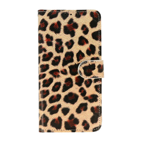 Samsung S22 Plus met Luipaard Print  - Book Case