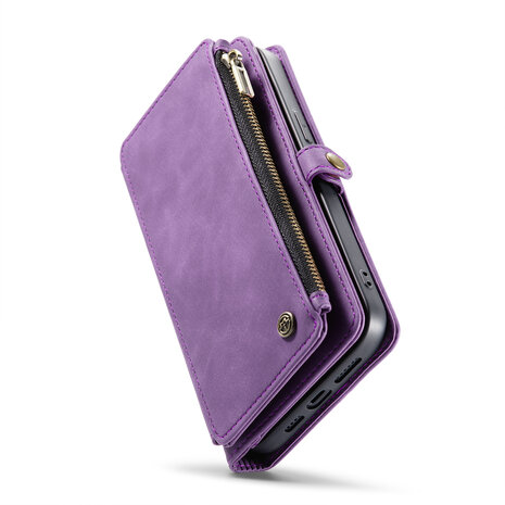 iPhone 15 Plus Bright Lila - MagSafe Book Case met Rits