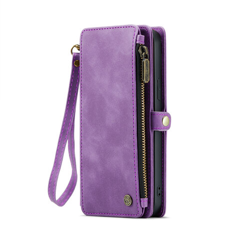 iPhone 15 Plus Bright Lila - MagSafe Book Case met Rits