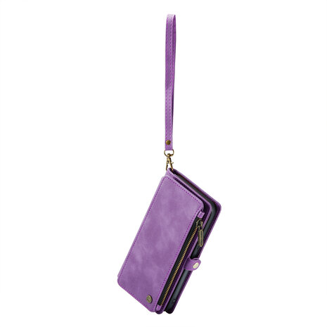 iPhone 15 Plus Bright Lila - MagSafe Book Case met Rits