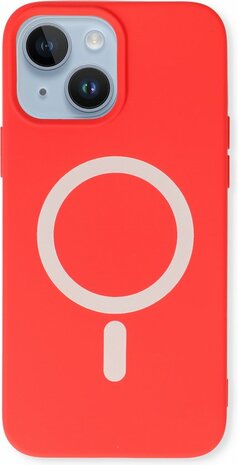 iPhone 14 Plus - Magnetische Back Cover - Rood