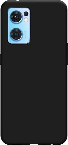 Find X5 Lite - Siliconen Back Cover - Zwart
